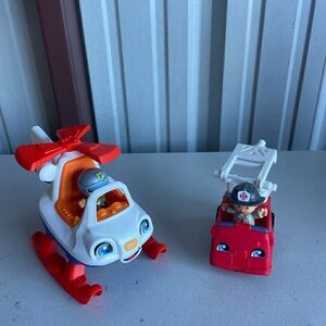 Fisher Price Helicopter and fire truck